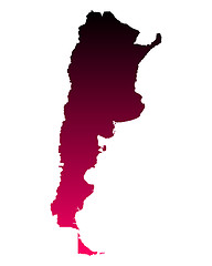 Image showing Map of Argentina