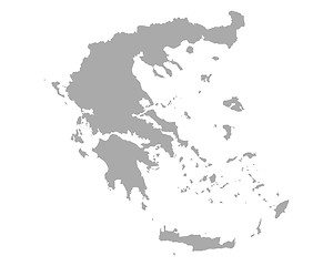 Image showing Map of Greece