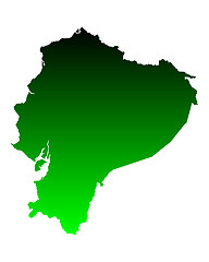 Image showing Map of Ecuador