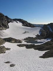 Image showing Snow on mountain