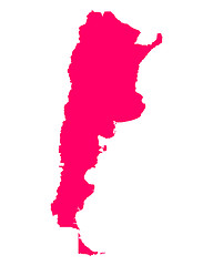 Image showing Map of Argentina