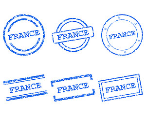 Image showing France stamps