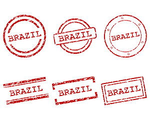 Image showing Brazil stamps