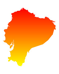 Image showing Map of Ecuador