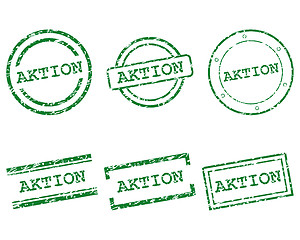 Image showing Aktion stamps