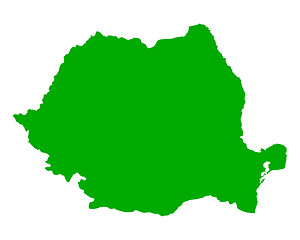 Image showing Map of Romania