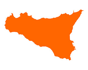 Image showing Map of Sicily