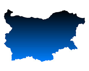 Image showing Map of Bulgaria