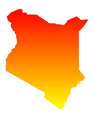 Image showing Map of Kenya