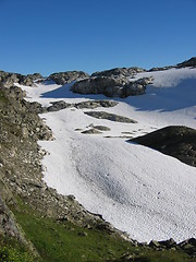 Image showing Snow on mountain