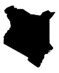 Image showing Map of Kenya