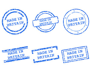 Image showing Made in Britain stamps