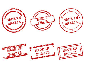 Image showing Made in Brazil stamps