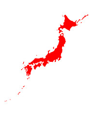 Image showing Map of Japan