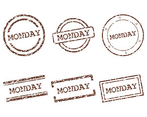 Image showing Monday stamps