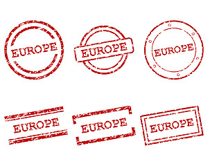 Image showing Europe stamps