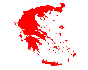 Image showing Map of Greece