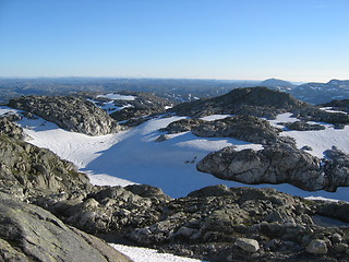 Image showing A mountain plateau view