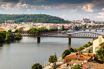 Image showing View of Prague and Vltava