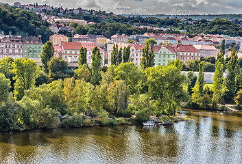 Image showing View of Prague and Vltava