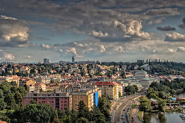 Image showing View of Prague and Vltava