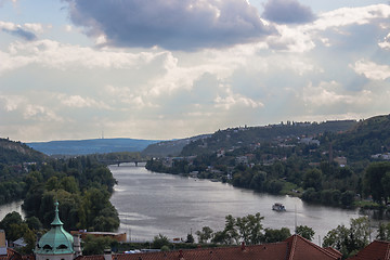 Image showing View of Prague and Vltava