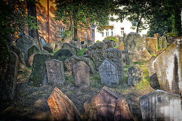 Image showing Old Jewish Cemetery in Prague