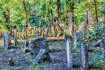 Image showing Old Jewish Cemetery in Prague