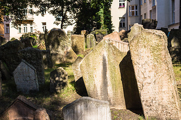 Image showing Old Jewish Cemetery in Prague