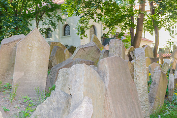 Image showing Old Jewish Cemetery in Prague