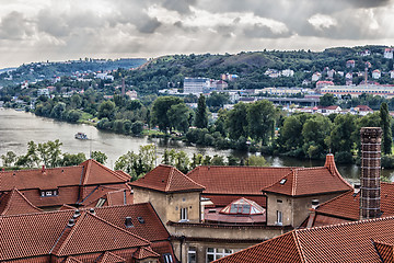 Image showing View of Prague and Vltava