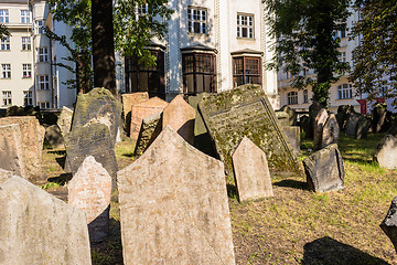 Image showing Old Jewish Cemetery in Prague