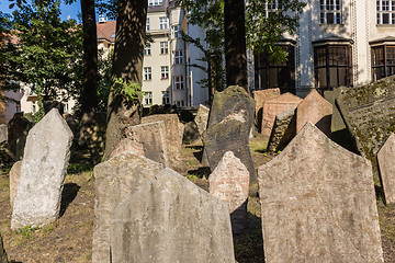 Image showing Old Jewish Cemetery in Prague