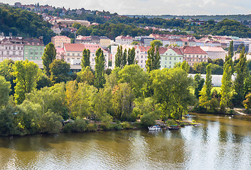 Image showing View of Prague and Vltava