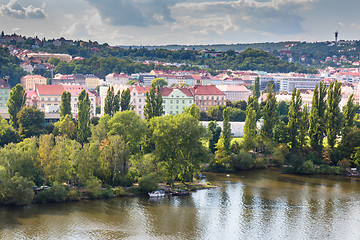 Image showing View of Prague and Vltava