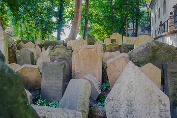 Image showing Old Jewish Cemetery in Prague