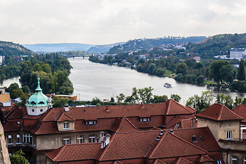 Image showing View of Prague and Vltava