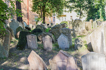 Image showing Old Jewish Cemetery in Prague