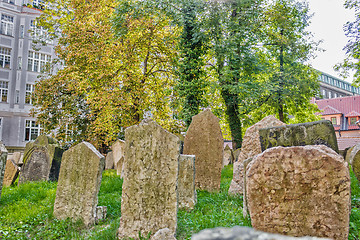 Image showing Old Jewish Cemetery in Prague