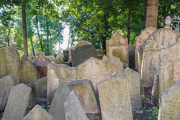 Image showing Old Jewish Cemetery in Prague