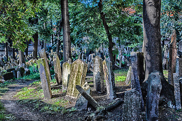 Image showing Old Jewish Cemetery in Prague