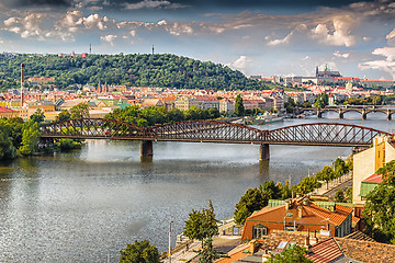 Image showing View of Prague and Vltava