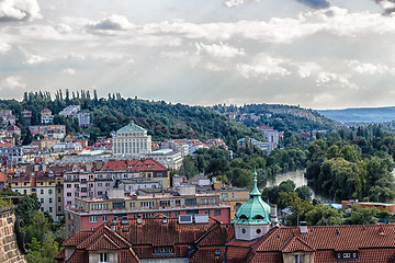 Image showing View of Prague and Vltava