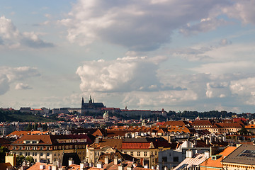 Image showing Red rooftops of Prague