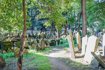 Image showing Old Jewish Cemetery in Prague