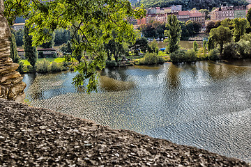 Image showing View of Prague and Vltava