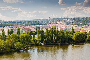 Image showing View of Prague and Vltava