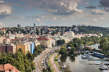 Image showing View of Prague and Vltava