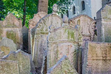 Image showing Old Jewish Cemetery in Prague