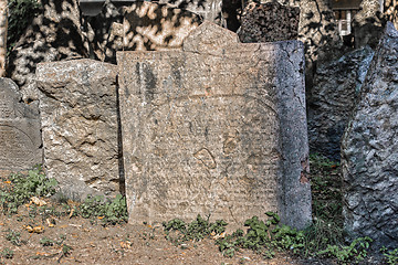 Image showing Old Jewish Cemetery in Prague